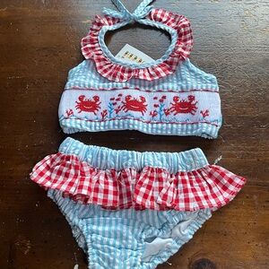 NWT Babeeni size 12 month smocked bikini